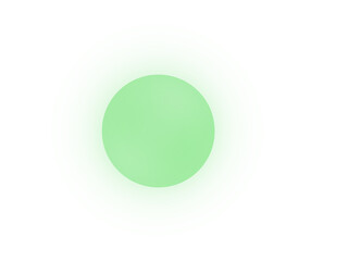 Modern abstract lime green sphere, a clean smooth element with a transparent background for versatile digital projects.