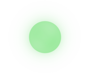 Modern abstract lime green sphere, a clean smooth element with a transparent background for versatile digital projects.