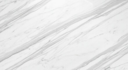 Diagonal Veined White Marble Texture with Subtle Gray Tones