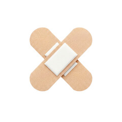 Bandage Medical Adhesive Plaster Protection First Aid Skin Wound Care Injury Remedy Cross on transparent background