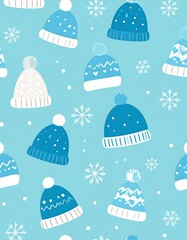 Winter Knitted Hats Pattern.