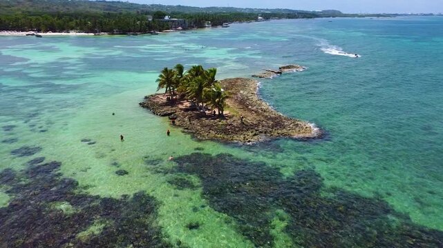 Rocky Cay in San Andres Island, Colombia. The beauty of the Caribbean. 