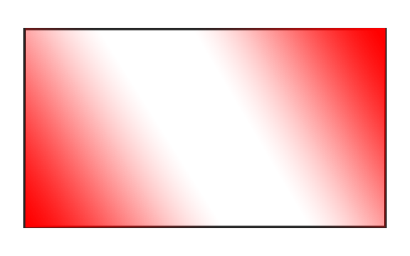 Abstract red gradient square isolated on transparent background