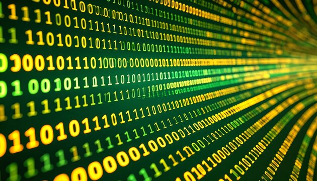 Binary Code Background Image.