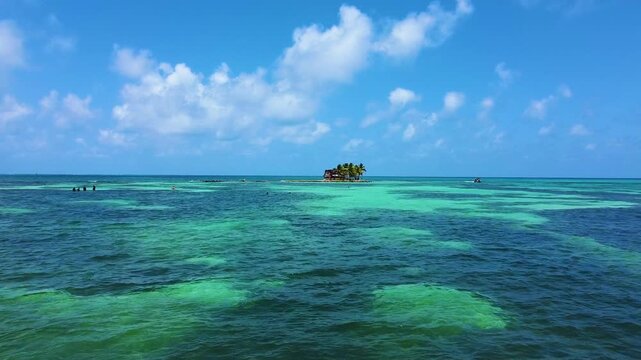 Sunken ship in Rockey Cay, San Andres. Colombia, taken with my drone