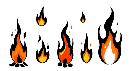 flat flames, fire sticker, flame tattoo design, hot fire vector, burning hot flames, fire background elements, fire doodles, stylized flames, decorative flames, flame borders, fire vector art, fire si