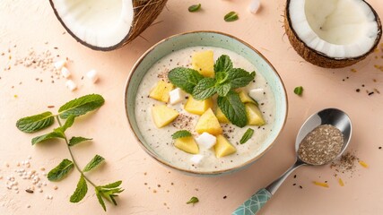 vegetable soup with cauliflower and cheese