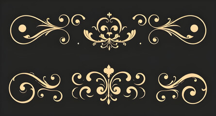 classic ornamental frames, decorative outline border, sketch border elements, creative frame dividers, curly border design, luxury border, ornamental flourishes, page border design, border ornament ve