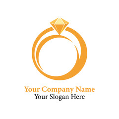 Abstract vector logo design with circular arrow symbol for business and web company branding