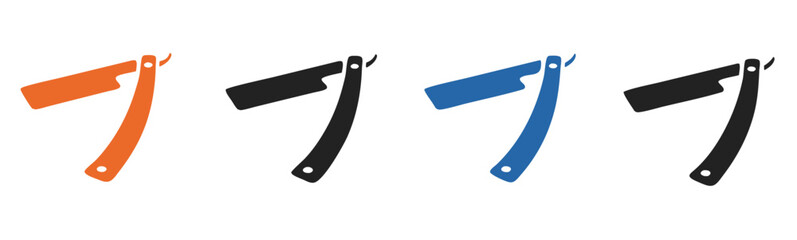 Editable straight razor vector icon. Barbershop, lifestyle, grooming. Part of a big icon set family. Perfect for web and app interfaces, presentations, infographics,