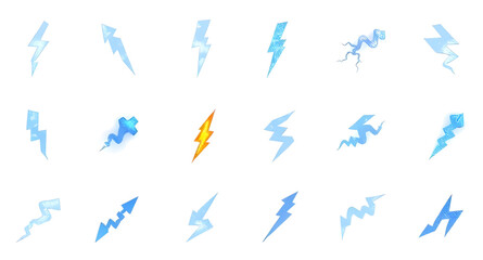 lightning flat icons, lightning cartoon set, realistic lightning bolts, thunderstorm lightning vector, electric flash collection, jagged lightning bolts, lightning art set, electric thunderbolts, stor