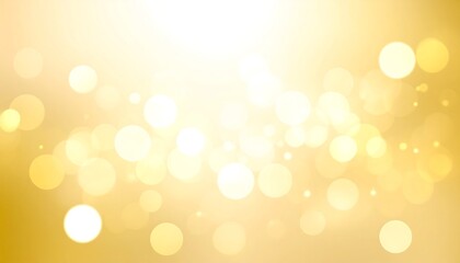 Golden Bokeh Background.