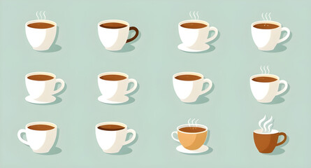 coffee lover cartoon, coffee with steam, cozy coffee cartoon, breakfast coffee mug, hot cocoa cup cartoon, coffee shop cups, coffee drink icons, cartoon cup set, coffee mugs vector, simple coffee cup 