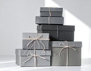 Stacked gift boxes