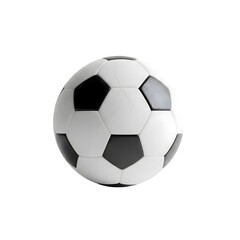Obraz premium black and white soccer ball png on transparent background