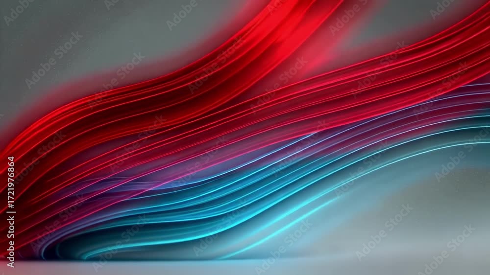 Poster abstract background animation with glowing lines and shapes for presentations and design