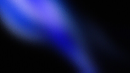Abstract diagonal blue light streak across a dark black background with subtle texture and bokeh effects