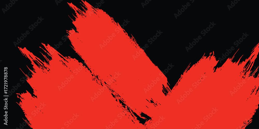 Aufkleber abstract red background with red glowing radient geometric lines. black and red background with brus