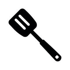 Minimal Flat Silicone Spatula Vector Illustration
