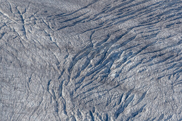 Fascinating and textured aspect of mountainous surface of mountain captured in spring