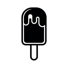 Obraz premium Minimal Flat Ice Cream Popsicle Vector Illustration