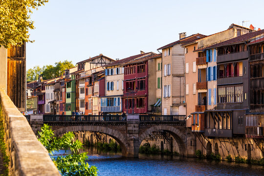 Old Weavers, Papermakers and Tanners&rsquo; Houses Along the Ago&ucirc;t River in the Historic Center of Castres