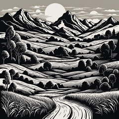 Wonderful dream Desert Landscape