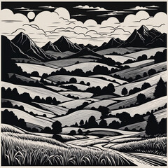 Wonderful dream Desert Landscape