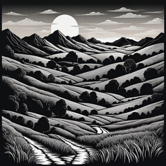 Wonderful dream Desert Landscape