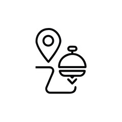 map pointer with pin icon