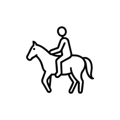 horse rider silhouette