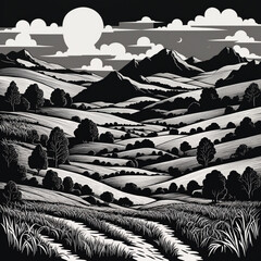 Wonderful dream Desert Landscape