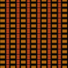 Woven Texture Interlaced Orange and Black Strips.eps
