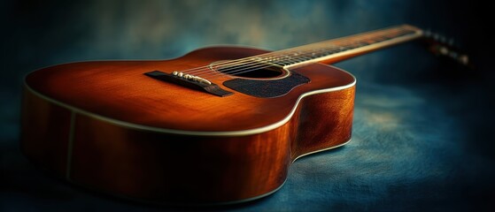 The Acoustic Guitar Showcasing Its Exquisite Craftsmanship and Rich Tones