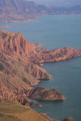 view of the sea from the mountain