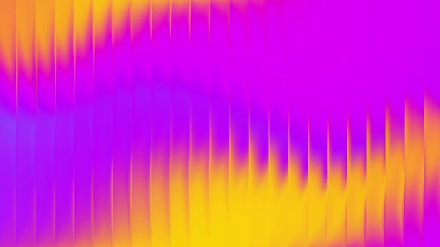 Fractal glass gradient effect background. Abstract light pink yellow neon. Iridescent corrugated prism vibrant fractal glass. Translucent diamond shimmer pearlescent gradient.