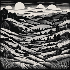 Wonderful dream Desert Landscape