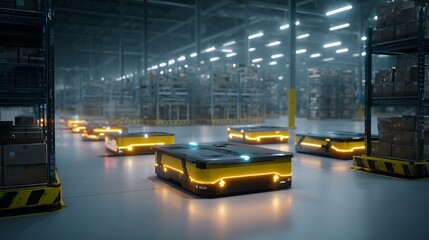 Automated Logistics in Modern Warehouse with Autonomous Mobile Robots