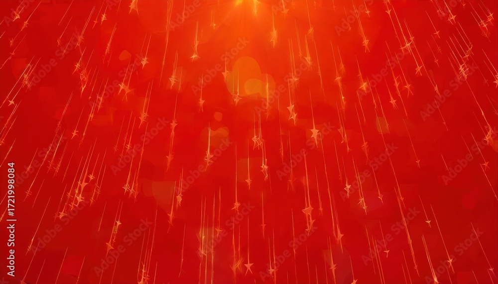 Aufkleber fiery red orange abstract background with glowing starbursts and layered gradients creating radiant 