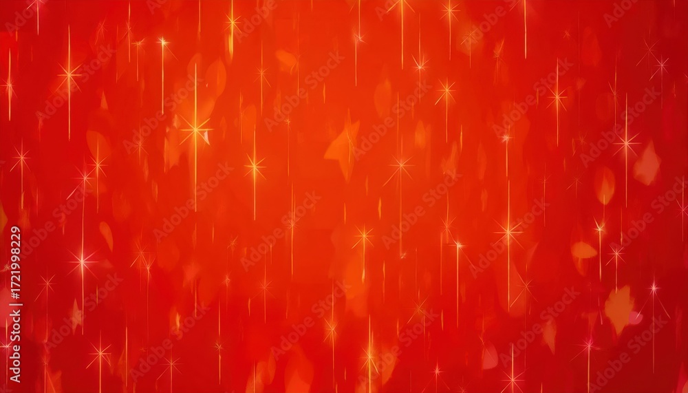 Poster fiery red orange abstract background with glowing starbursts and layered gradients creating radiant 