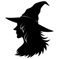 Witch Silhouette Illustration