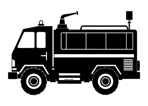 Fire Truck Silhouette