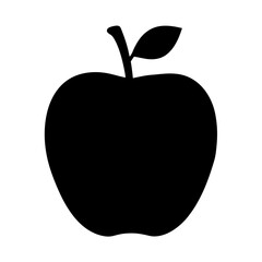 Apple fruit vector graphic illustration healthy food nutrition fresh organic sweet ripe delicious simple icon design