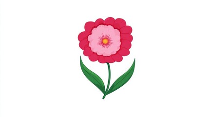 Fototapeta premium A closeup of a vibrant pink dahlia and carnation flower bouquet