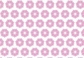 seamless pattern with pink flowers