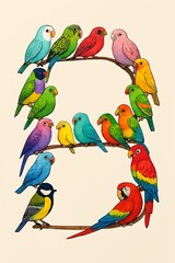 birds on a branch
