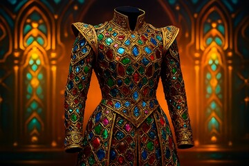 wedding dress on a hanger