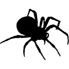 Set of halloween silhouettes black icon and character. Vector illustration Happy Halloween  Scary halloween isolated background