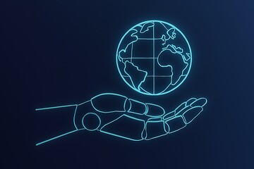 human hand with heart shape