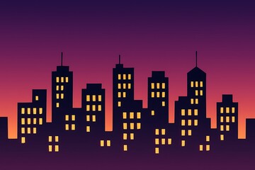 vector style building